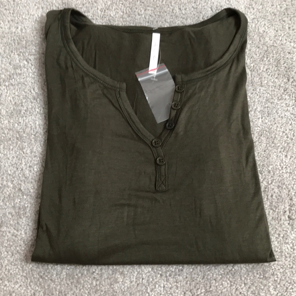 Olive Green Long Sleeve T-shirt